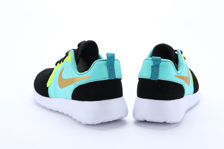 nike rosherun hyp prs qs bleu noir chaussures jaunes (2)